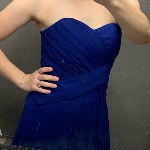 Gorgeous strapless prom dress corset style back!